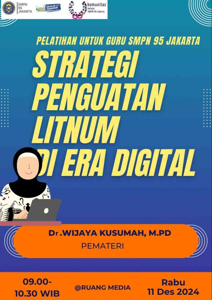 Flyer untuk guru di SMPN 95 Jakarta/dokpri