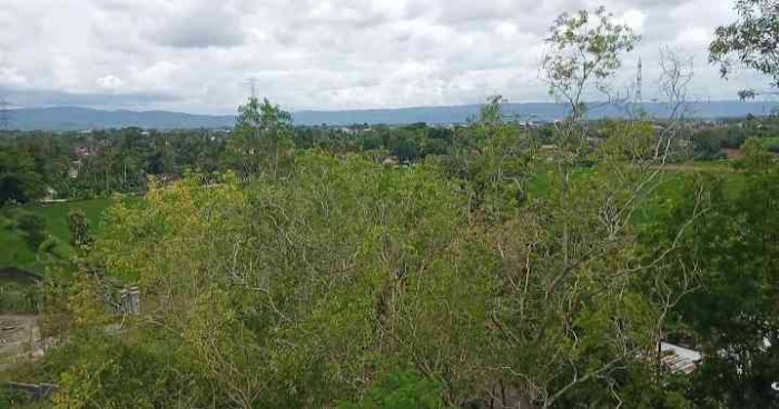 Imogiri dilihat dari puncak Gunung Mijil, Guwosari Bantul. | Dokpri