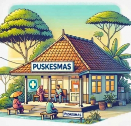Ilustrasi AI Puskesmas