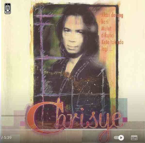 Cover Kaset Album Lagu Chrisye , Sumber : SC Youtube Musica Studio , dalam album ini lagu Kalimantan karya Guruh dirilis ulang