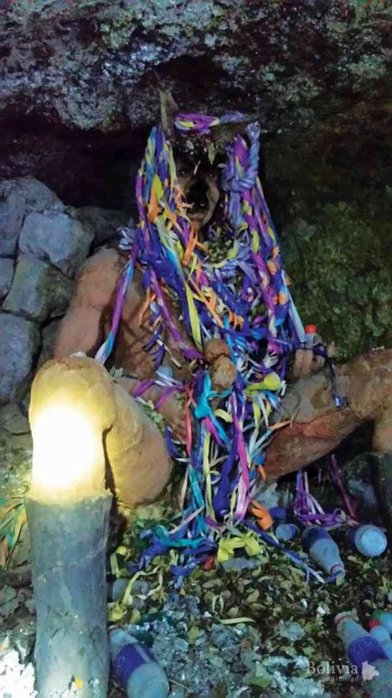 El Tio is a protector and a necessary force in maintaining harmony within the mine's treacherous environment. (Bolivian Express)