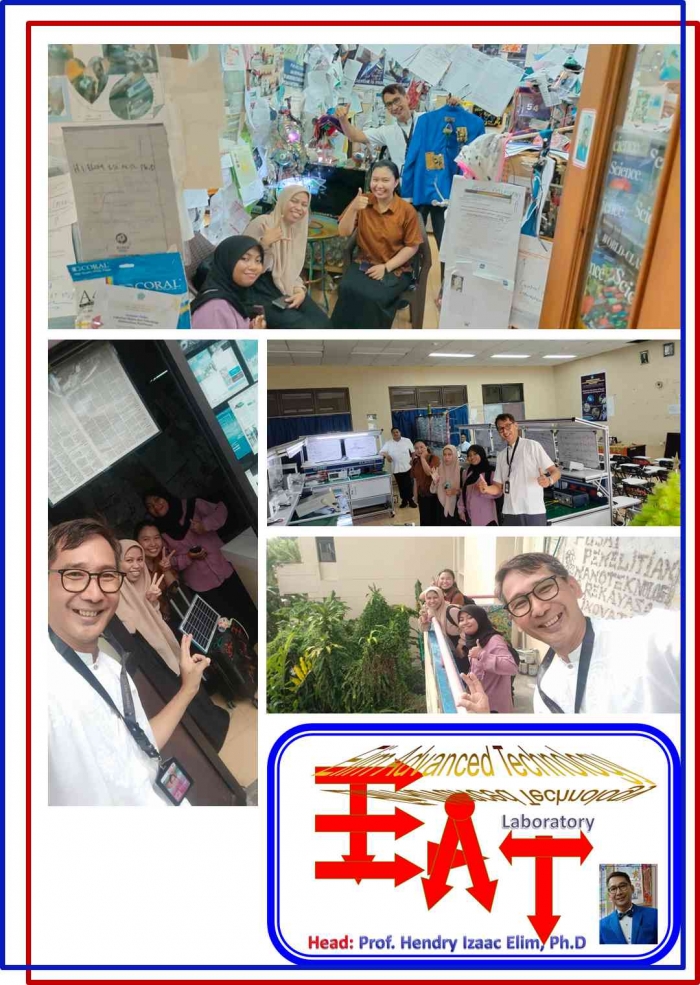 (Sumber pribadi) Suasana dan cuplikan hasil kunjungan perdana dan kerjasama riset calon dokter pulau ke EAT Lab.