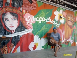 Mural Artistik Lihaga Island Berlatar Kekayaan Alam dan Tradisi Budaya Khas Sulawesi Utara | @kaekaha
