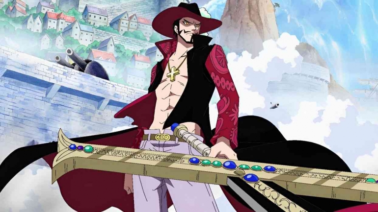 Dracule Mihawk (Sumber: Toei Animation/One Piece)