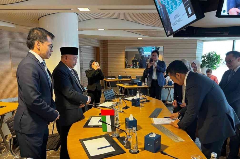 Indonesia Business Council (IDBC) resmi menggelar Sidang Umum Pertama, Dubai, Senin (24/2) (Kumparan.com)