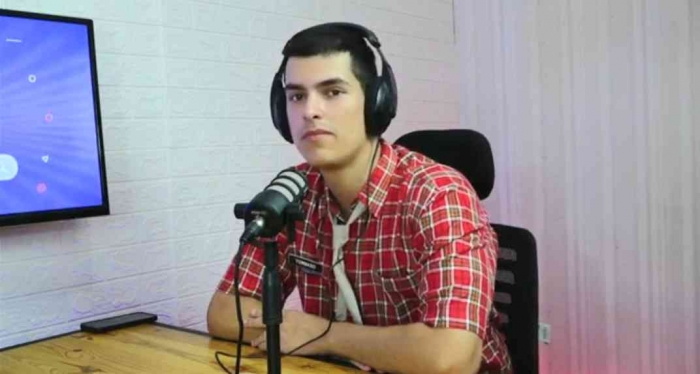 Tomi, siswa pertukaran pelajar kelas 11 dari Italia di SMAN 1 Magetan. (Dokumen Podcast Cakra)