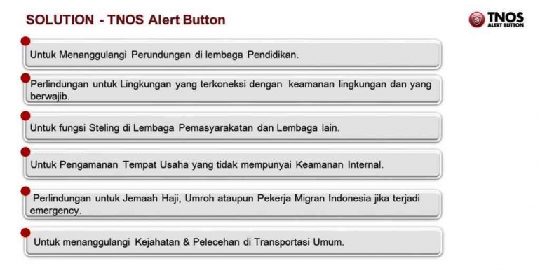 Tnos Alert Button solusi
