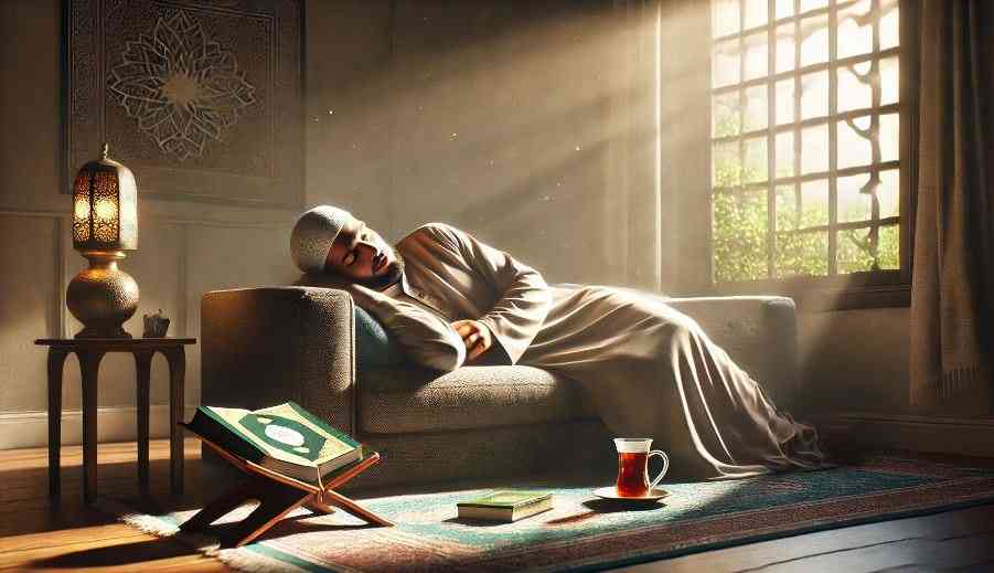 Qailulah, Cara Tidur Siang yang Dianjurkan Rasulullah (Ilustrasi by AI)