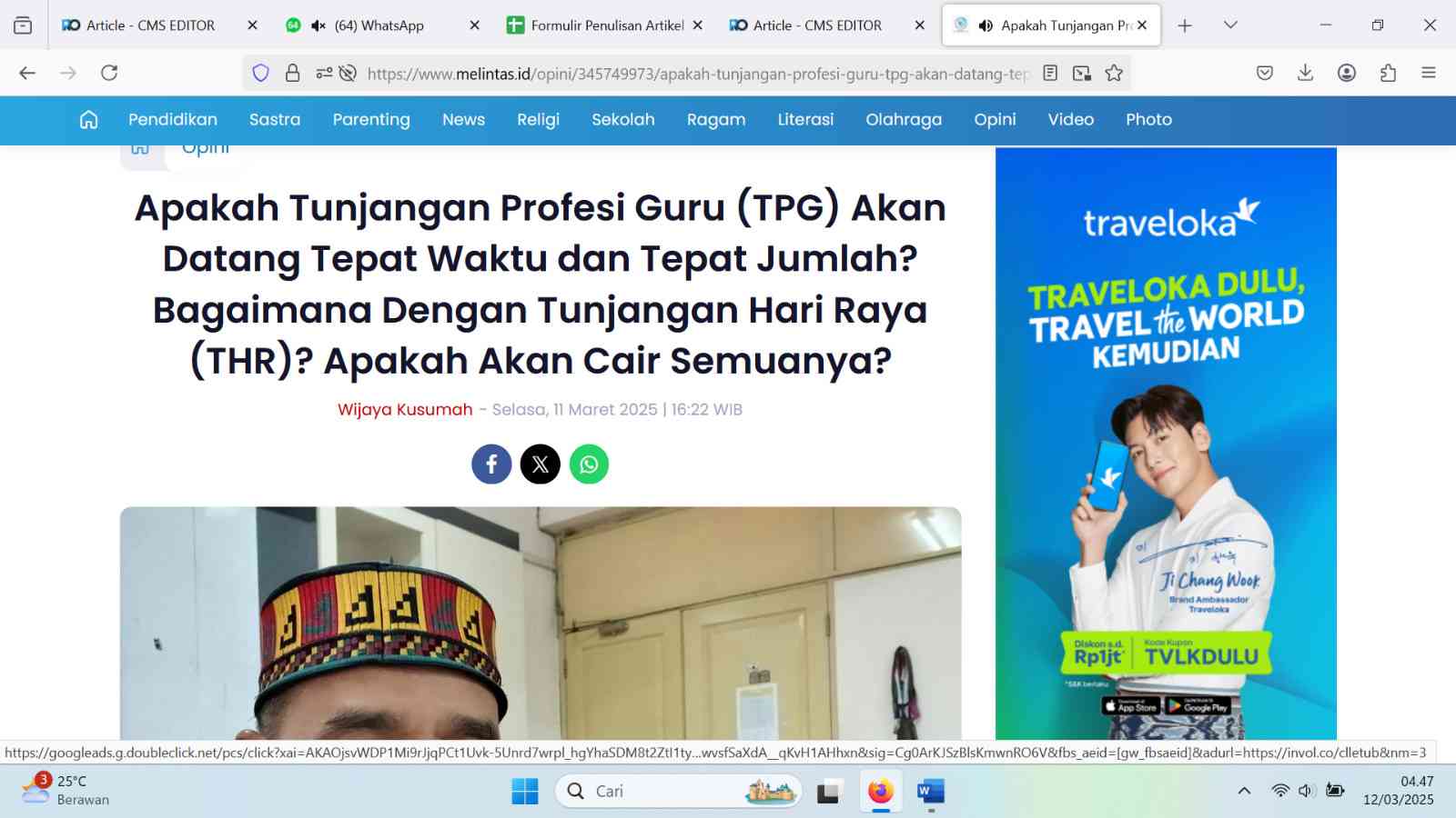 Omjay guru blogger Indonesia/dokpri