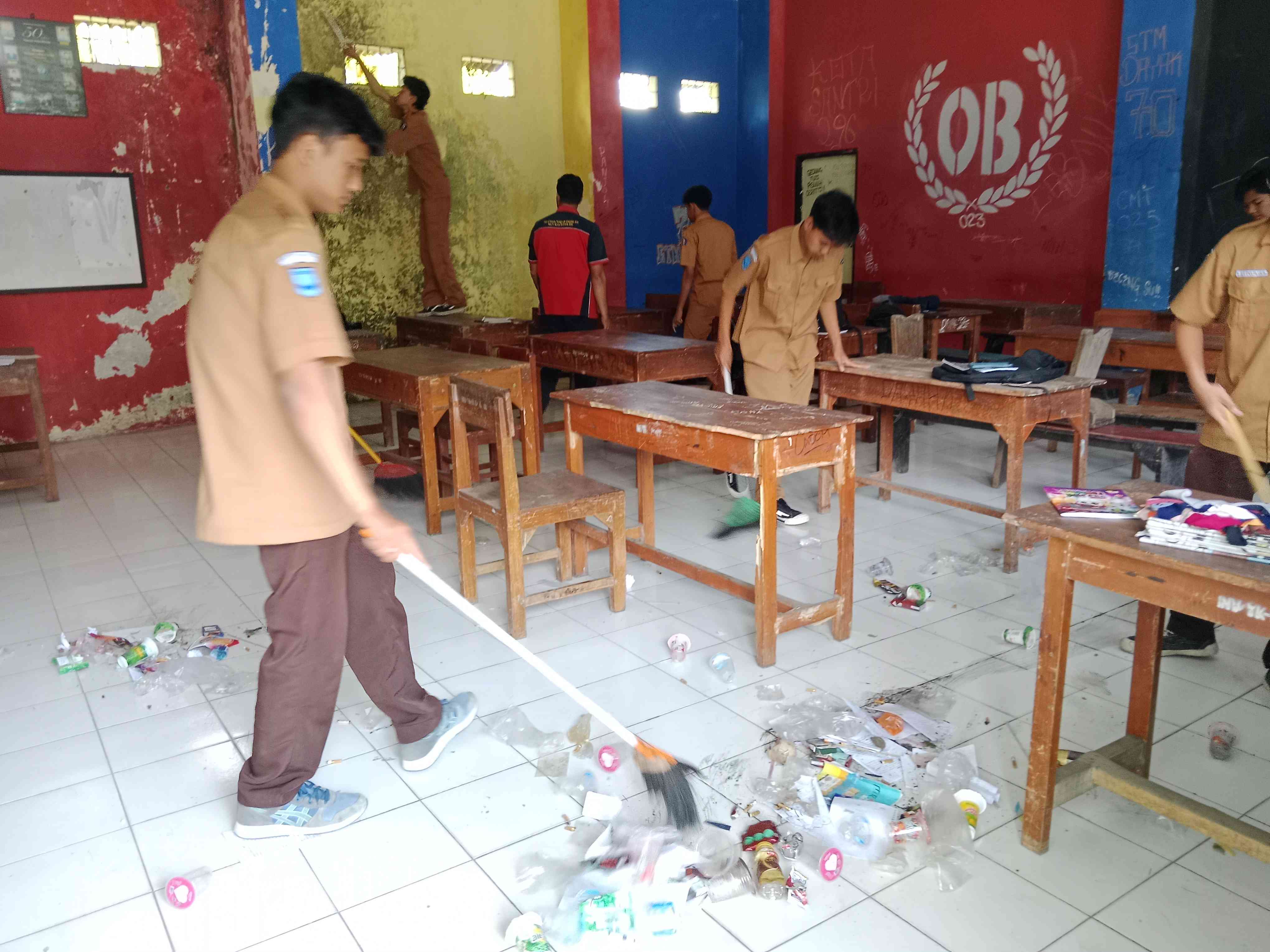 Sampah di kelas -- foto dokpri