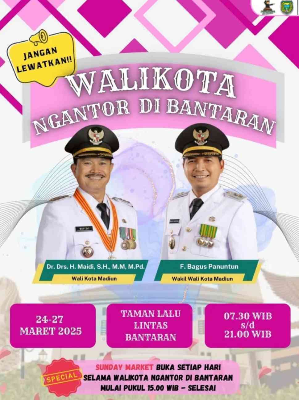 Program berkantor di lapangan Pemkot Madiun (dokumentasi pribadi)