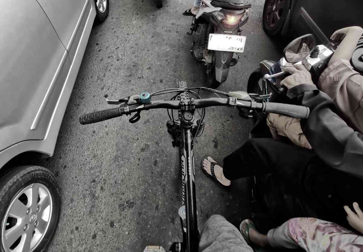 Gowes menjelang berbuka puasa (dok. pribadi).