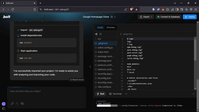 bolt preview code