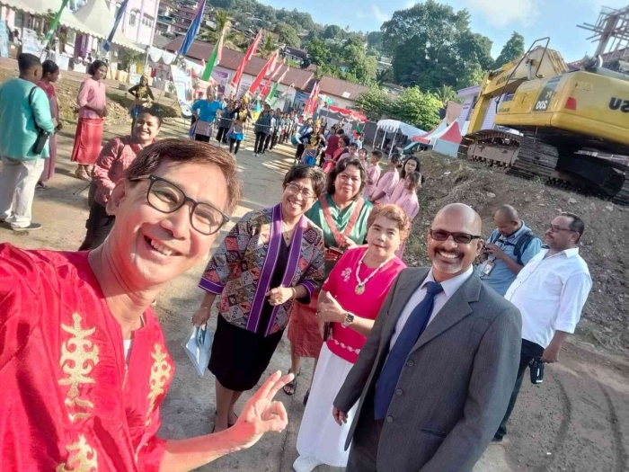 (Own file) 3 reviewers: Prof. J. Rajan, Prof. Mercy P., and Prof. Elim of the 1st International Young Scientists competition on 29th March 2025.