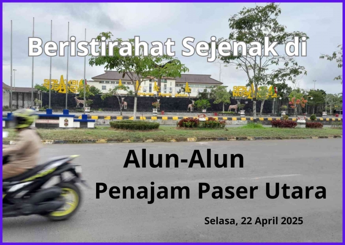 Seberang jalan depan Alun-Alun PPU (dokpri)