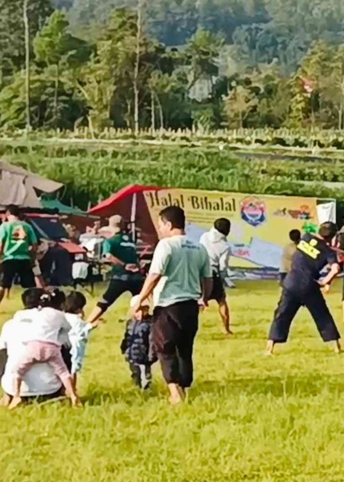 Senam Pagi Peserta HBH CVI setelah Sehari Sebelumnya Hujan Ekstrem(dokumentasi pribadi)