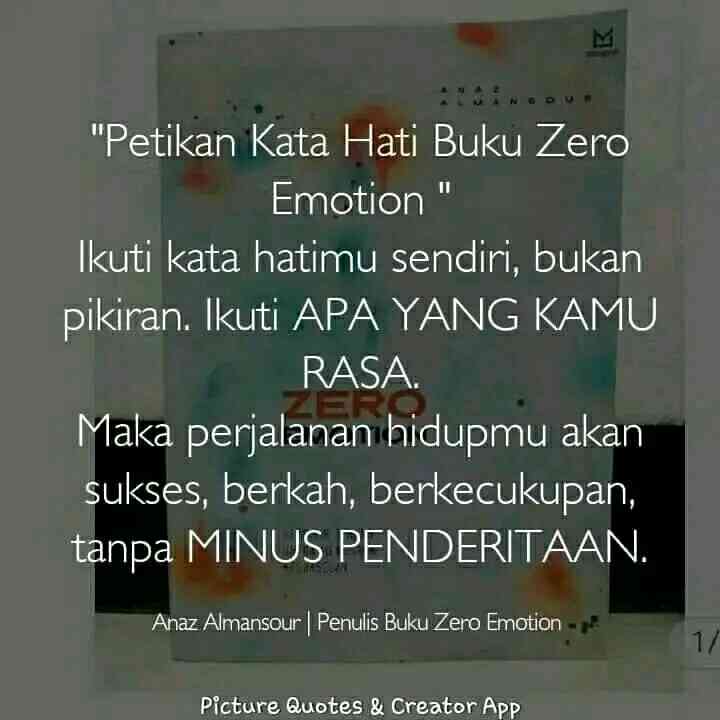 Zero Emotion Zero Emotion Quotient I Menjadi Pribadi Yang Tenang - Kompasiana.com
