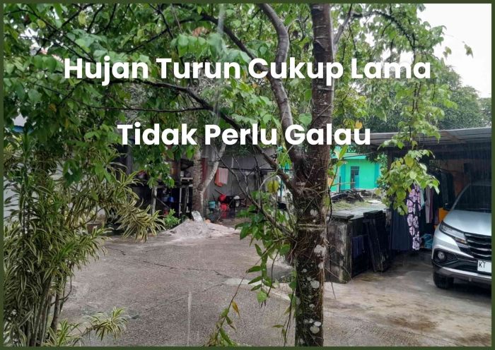 Hujan Turun Cukup Deras di PPU (dokpri)