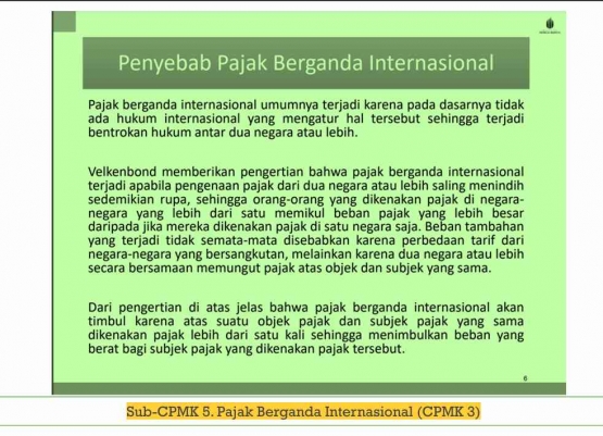 Sumber : materi 5 pajak berganda
