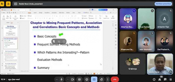 Kuliah Data Mining Teknik Informatika UHO: dokpri