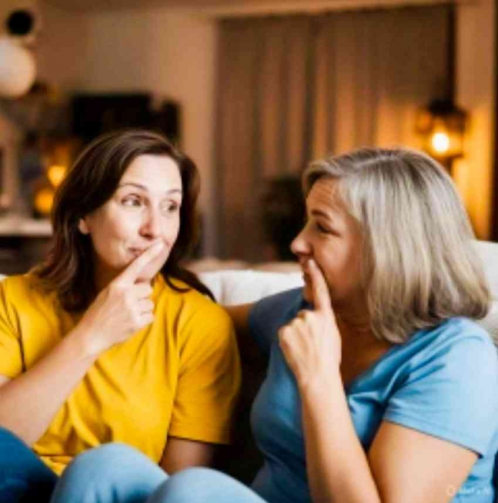 Ngobrol rahasia (Ilustrasi dibuat dengan Meta AI)