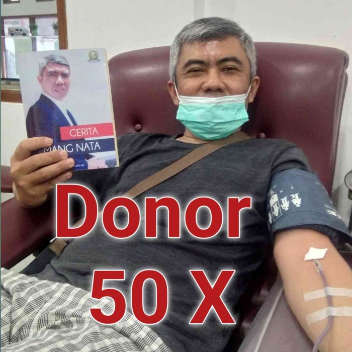 Donor darah 50 kali (foto hanif ahmad)