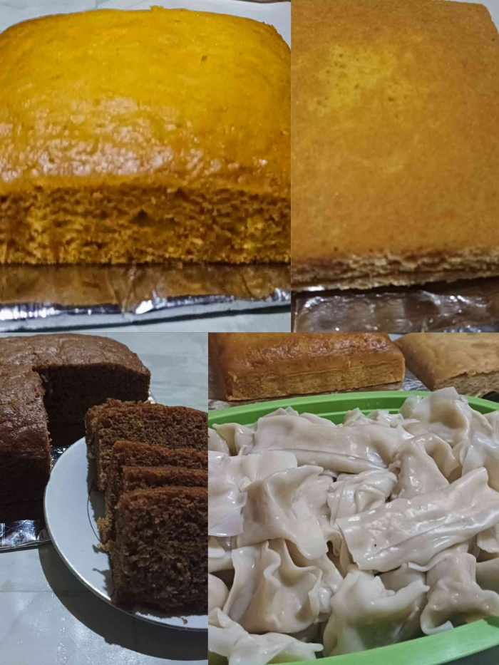 Membuat aneka kue dan ditawarkan secara daring untuk membuat cuan (dokumentasi pribadi)