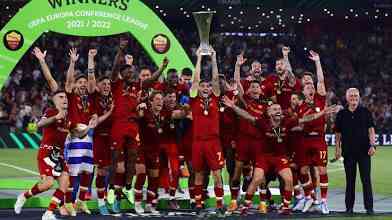 AS Roma, juara UEFA Europa Conference League musim 2021-2022 (Goal.com)