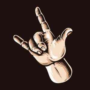 Foto jari membentuk gaya velocity