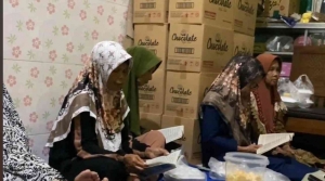 Foto kegiatan manaqib di Desa Toyomarto Singosari