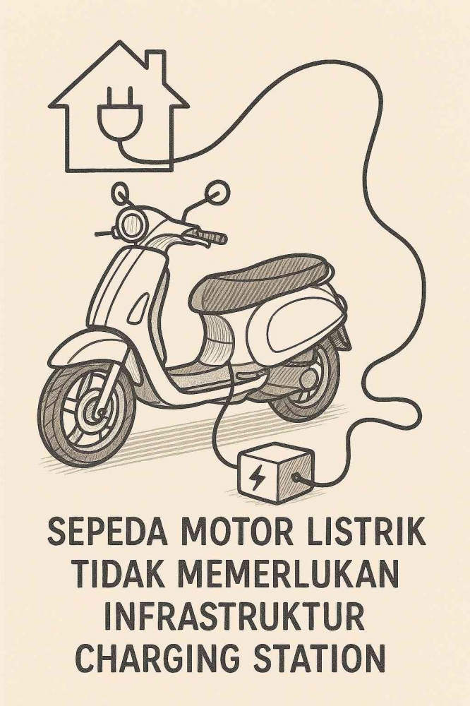 Cukup mengisi daya di rumah