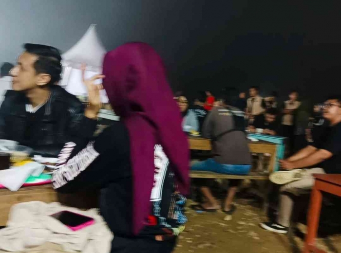 Makan malam bersama peserta MOX 2025 di Telaga sarangan Magetan (dokumentasi pribadi: Isti Yogiswandani)