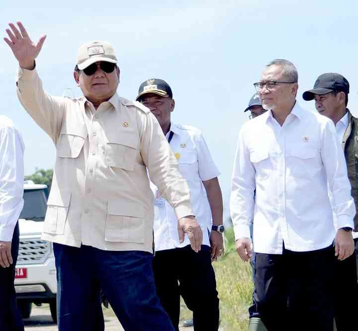 Foto: Presiden Prabowo Subianto dan Menko Pangan Zulkifli Hasan (dokumentasi.pribadi)