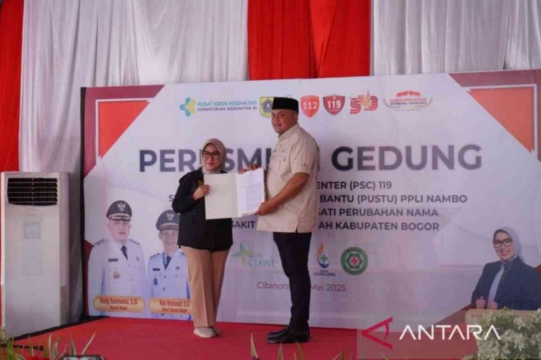 Bupati Bogor Rudy Susmanto di Cibinong, Kabupaten Bogor, Jawa Barat, Selasa (27/5/2025). // Sumber; ANTARA/HO-Humas Pemkab Bogor