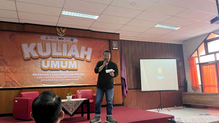 Mulia Alif, Pemateri Dunia Film (Sumber: Foto Pribadi)