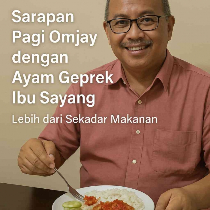 Sarapan ayam geprek /chatgpt
