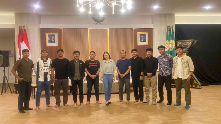Audensi Panitia FKW LEAGUE 2025 bersama Ketua Komunitas Muda Bersatu, Kendal 18/6/2025 ( Sumber Instagram FKW LEAGUE )