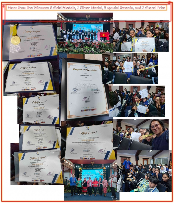 (Self-created picture) 7 Teams of YPPK Dr. J.B. Sitanala Schools in IYSA International Young Scientist competition, Bali 2025.