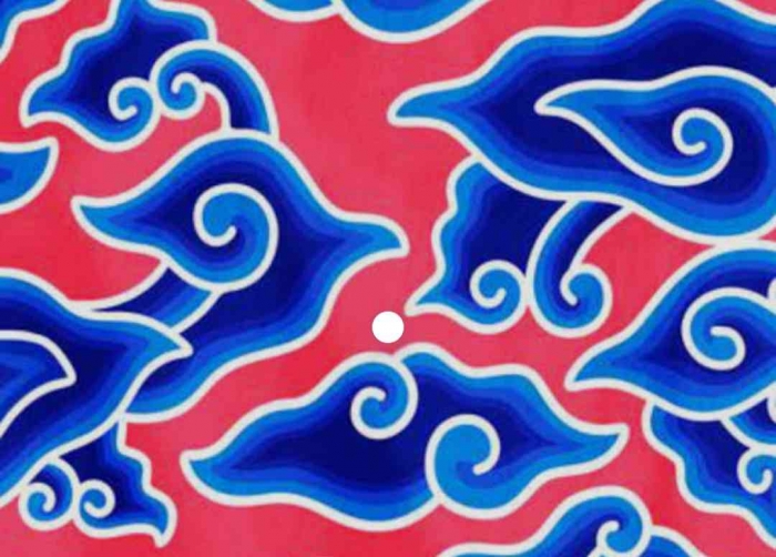 Motif batik Mega mendung (dokumentasi pribadi: Isti Yogiswandani)