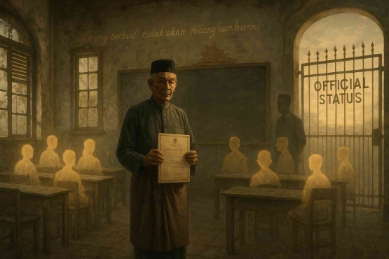 pengakuan bahwa mereka pernah ada.Sumber: Â https://sora.chatgpt.com/g/gen_01jzf2c7gjfapv7b8zsxj83vr0