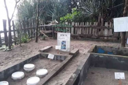Pekarangan penetasan telur penyu di kawasan BSTC Malang, Pantai Bajulmati - Dok. Kompas.com/Imron Hakiki