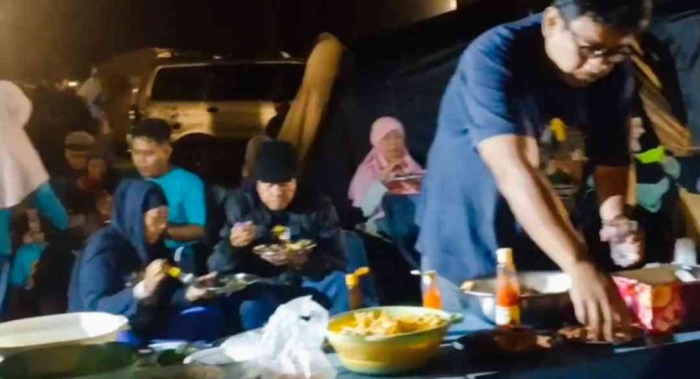 Suasana guyup rukun makan malam bersama keluarga CAF JSJ(dokumentasi pribadi: Isti Yogiswandani)
