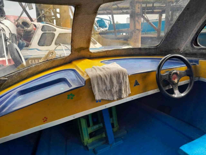 Bagian kemudi speedboat (dokpri)