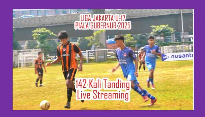 Live Streaming Liga Jakarta U-17 untuk menjangkau generasi digital. Foto: Isson Khairul