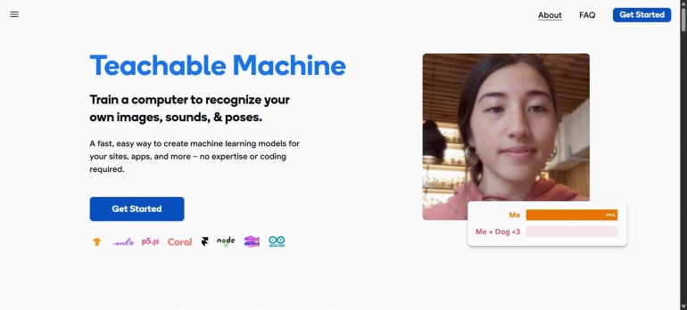 Teachable Machine Screen Shoot Dok. Pribadi Jody Aryono