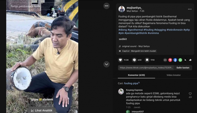 Prof Muji Ketika Prof. Muji UNIMMA Berhasil mengubah Video TikTok Menjadi Forum ...