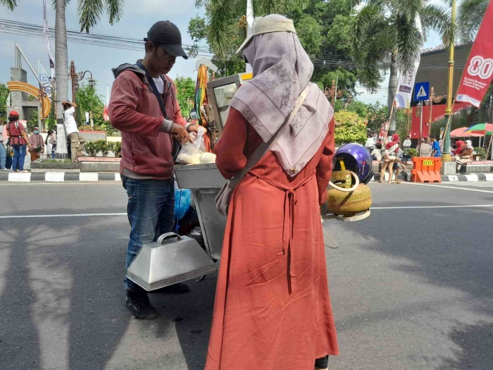 Pedagang keliling panen (dokpri)