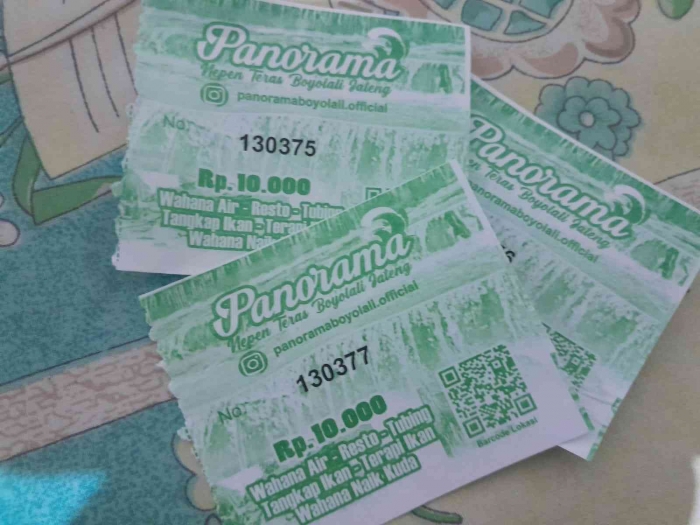 Tiket masuk Panorama @Rp 10.000 (dokpri)