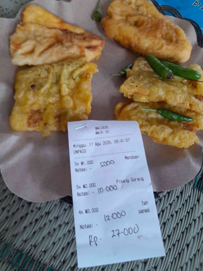 Sayang sekali gorengan sudah dingin (dokpri)