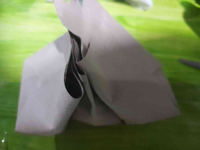 Porsi mini bubur nasi untuk ibunda Suparti (dokpri)